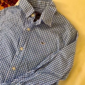 Vineyard vines boys button down shirt size small 8-10 perfect condition